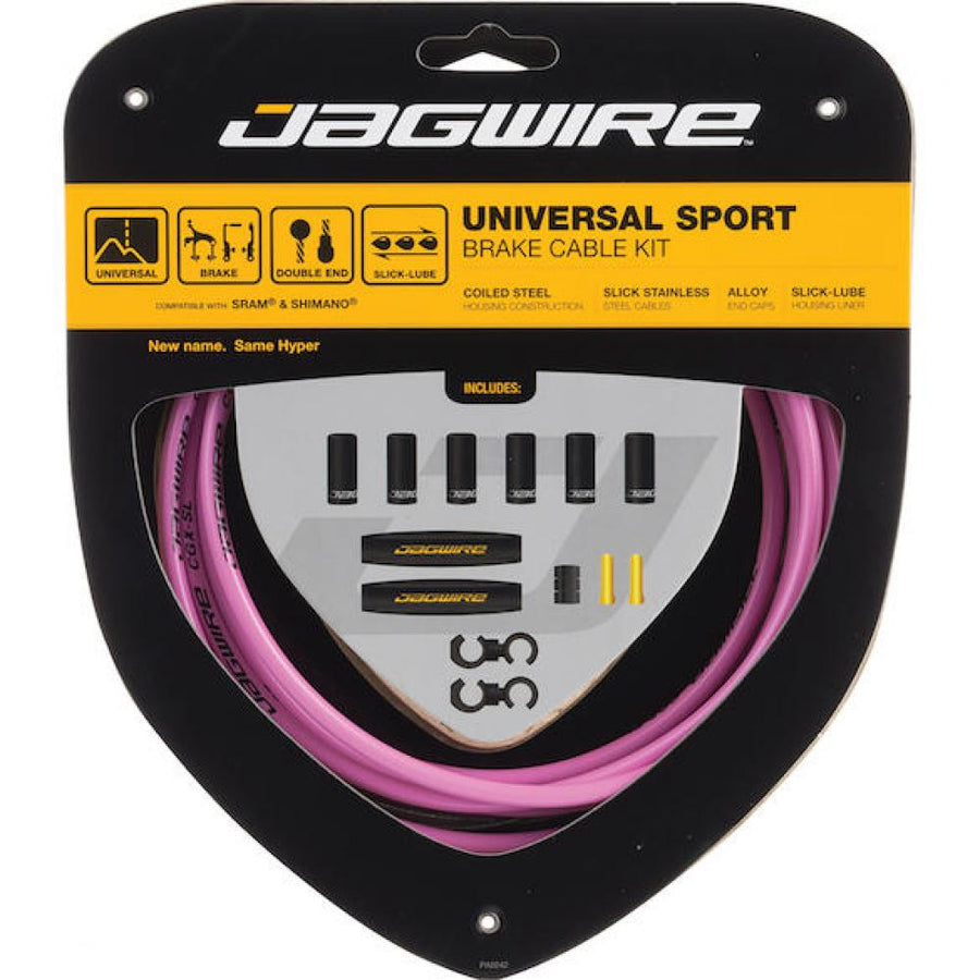 Jagwire Bremszugset Universal Sport [Universalgröße] Pink - präzise Bremsperformance mit Style