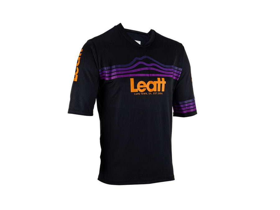 Leatt MTB-Trikot Enduro 3.0 3/4-Ärmel Größe M Schwarz - Schnelltrocknend