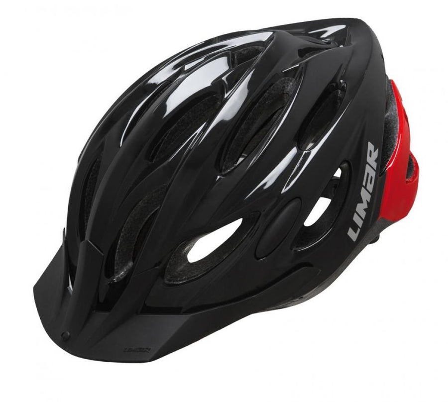 Limar Scrambler Fahrradhelm Gr. M Schwarz/Rot - 22 Belüftungsöffnungen, leicht & komfortabel