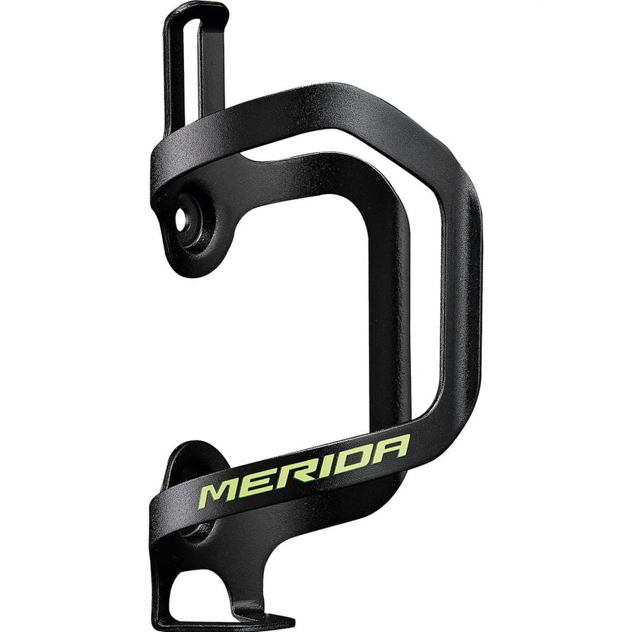 Merida Flaschenhalter Aluminium Sideload Onesize Schwarz/grün - perfekter seitlicher Flaschenzugang