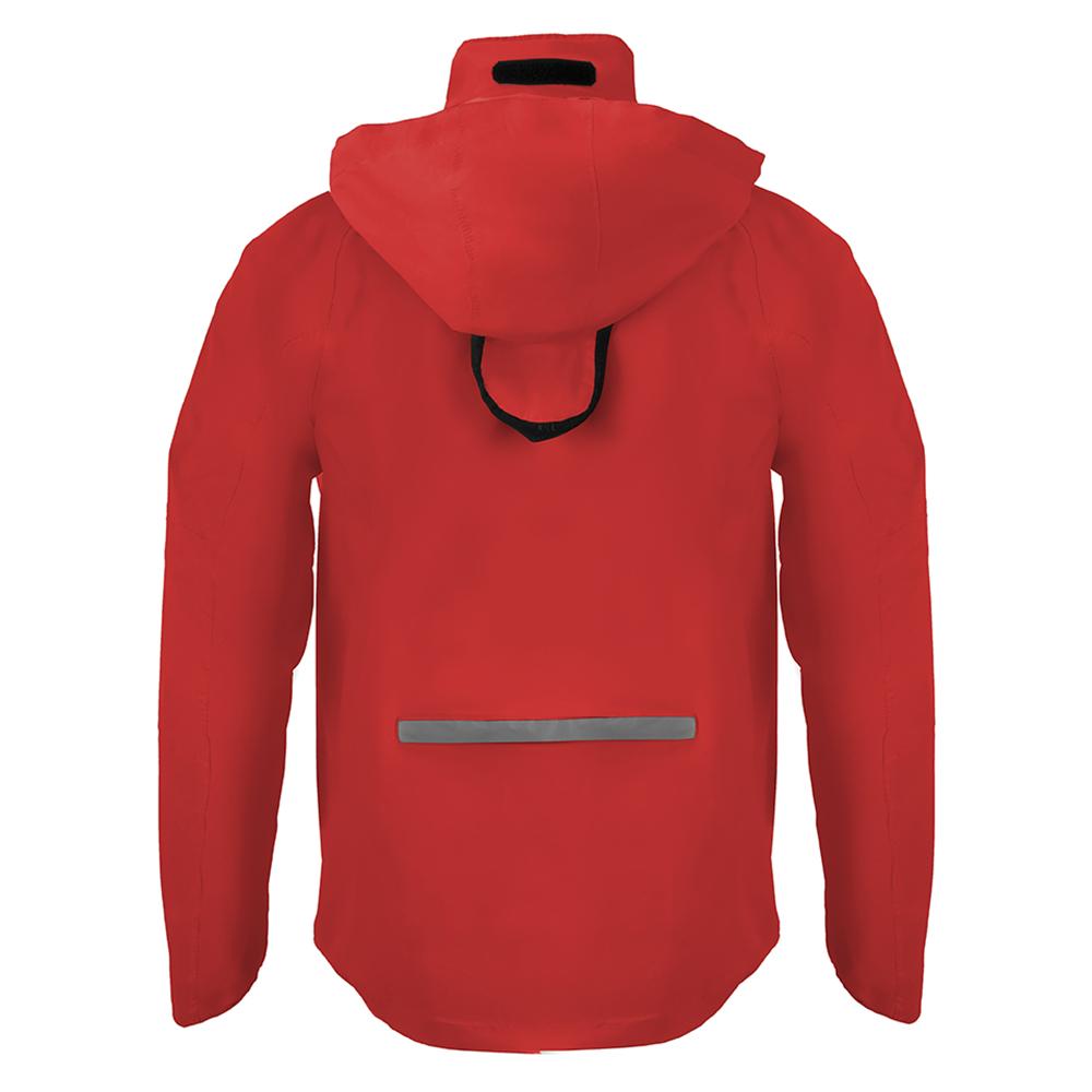 CHIBA Rainjacket - wasserdichte, atmungsaktive XXL Regenjacke für Radsport, rot
