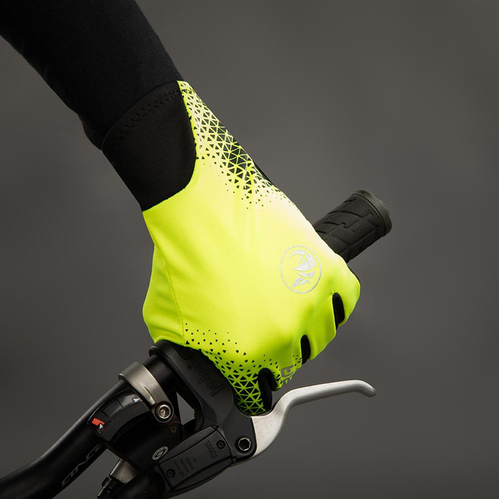 Chiba BioXCell Light Winter - Größe XXL, Softshell, Gelpolster, Silikongriff, Touchscreen-kompatibel, reflektierend, Fleece, lange Stulpe, waschbar