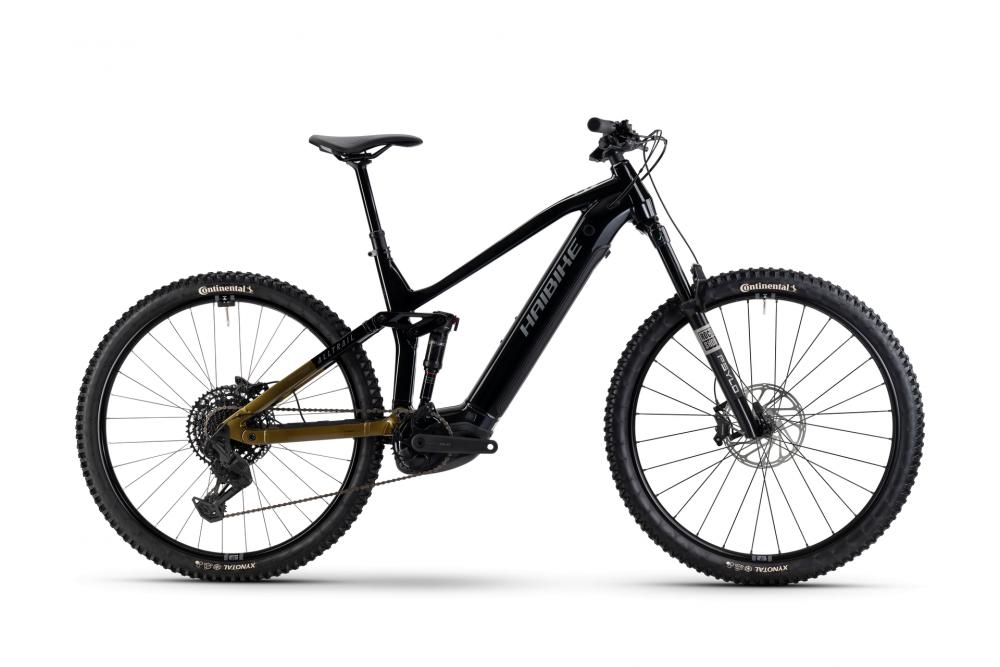 Haibike ALLTRAIL 10 29 E-Mountainbike, schwarz-gold, vollgefedert, 800Wh Akku.