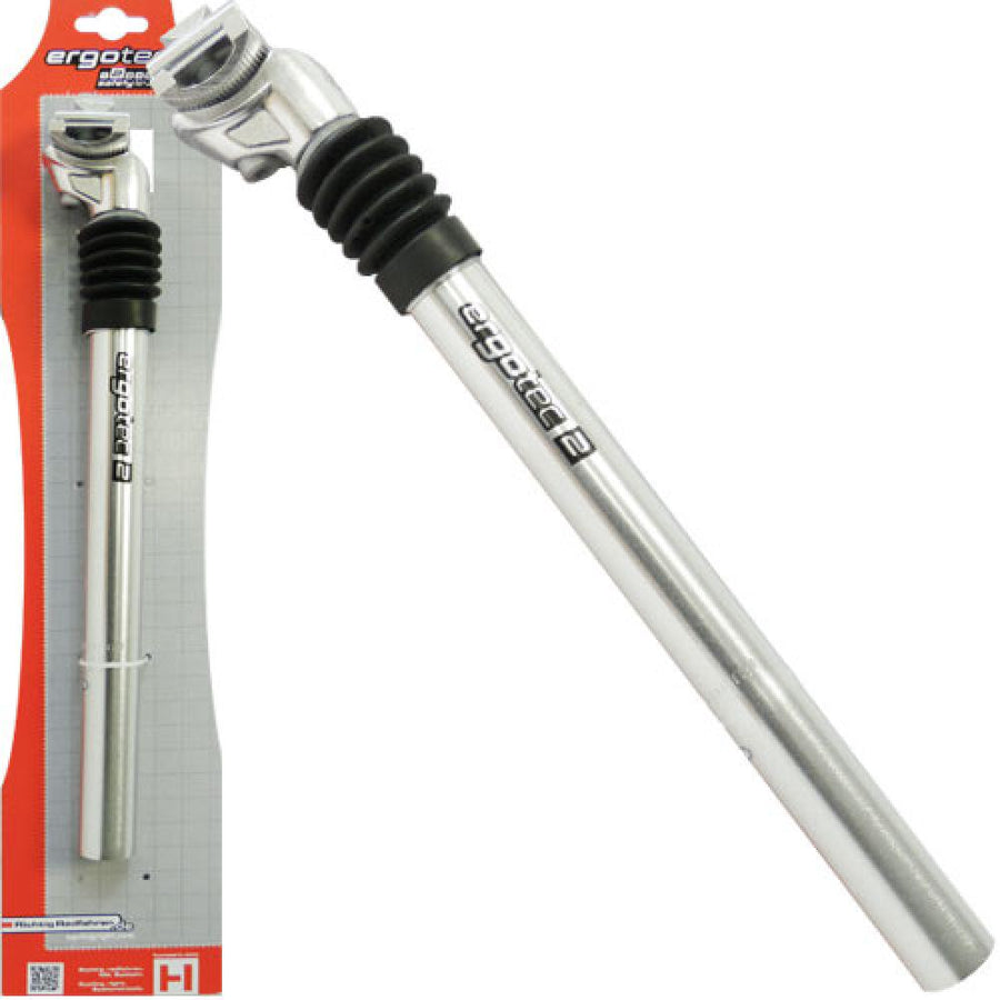 Ergotec Feder Patentsattelstütze SP-3.0 25,4 x 350 mm silber Alu