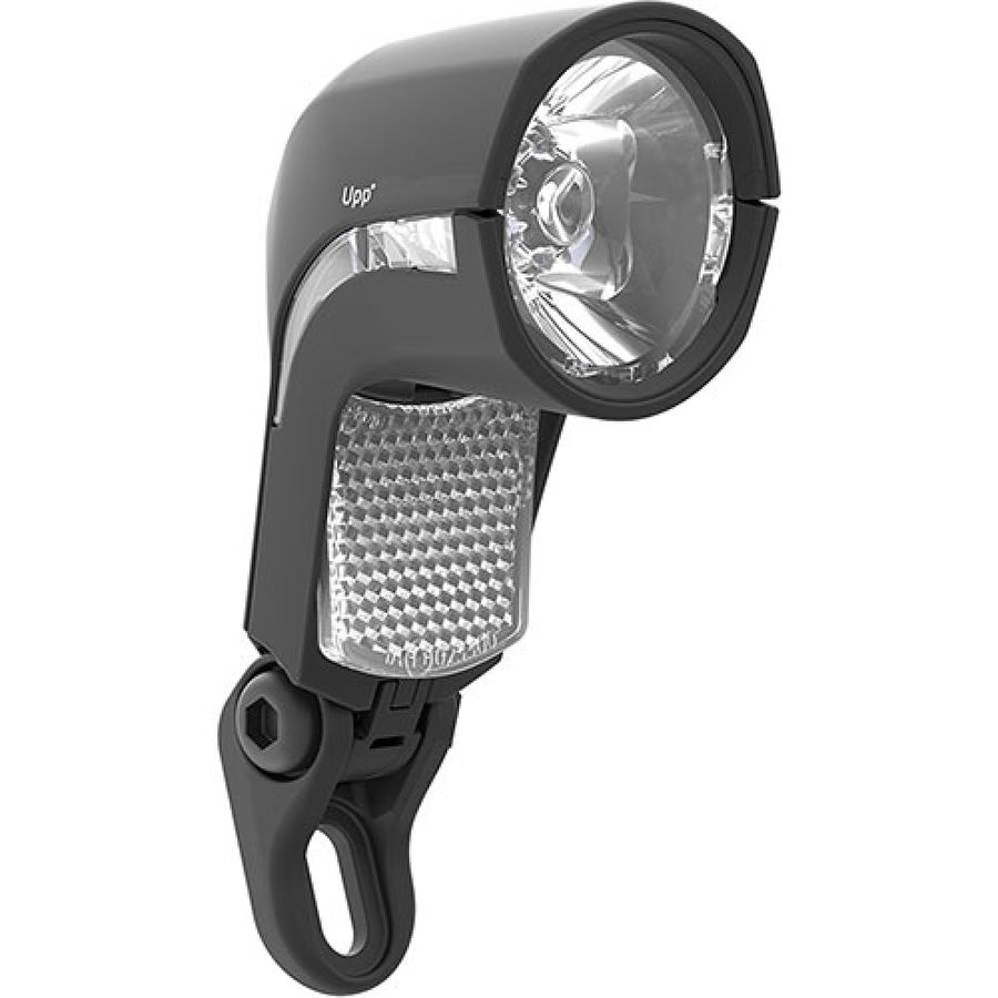 Busch&Müller Lumotec Upp T senso Dynamo-Fahrradscheinwerfer (35 Lux) mit Tagfahrlicht, Sensor und StVZO-Zulassung.