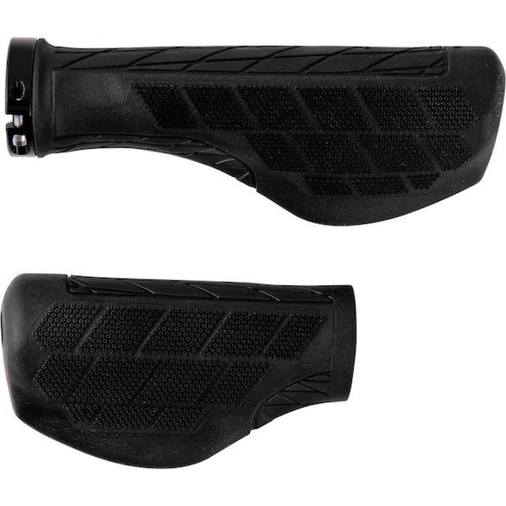 Procraft Lenkergriff Ergo Pro II 136 mm Schwarz - ergonomischer Fahrradgriff mit Flügelauflage