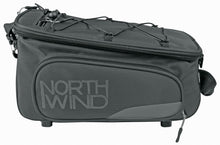 Northwind Smartbag Classic, schwarz  10 Liter Gepäckträgertasche mit ausklappbaren Seitentaschen, MonkeyLoad-Befestigung, wasserabweisend, inkl. Regenhülle.