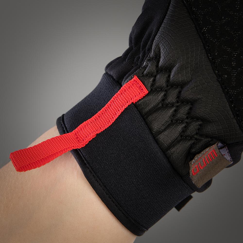CHIBA Windstopper - Radhandschuhe schwarz, winddicht, atmungsaktiv, Größe S