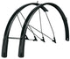 SKS Bluemels Style 28 Schutzblechset - 46 mm breit schwarz matt für 28-40 mm Reifen mit flexiblem Spoiler und ESC-Sicherheitssystem