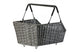 Basil Cento Rattan Look MIK 2.0 Gepäckträgerkorb 22 L - wetterfestes Kunststoff-Rattan mit MIK-Adapterplatte (Braun)