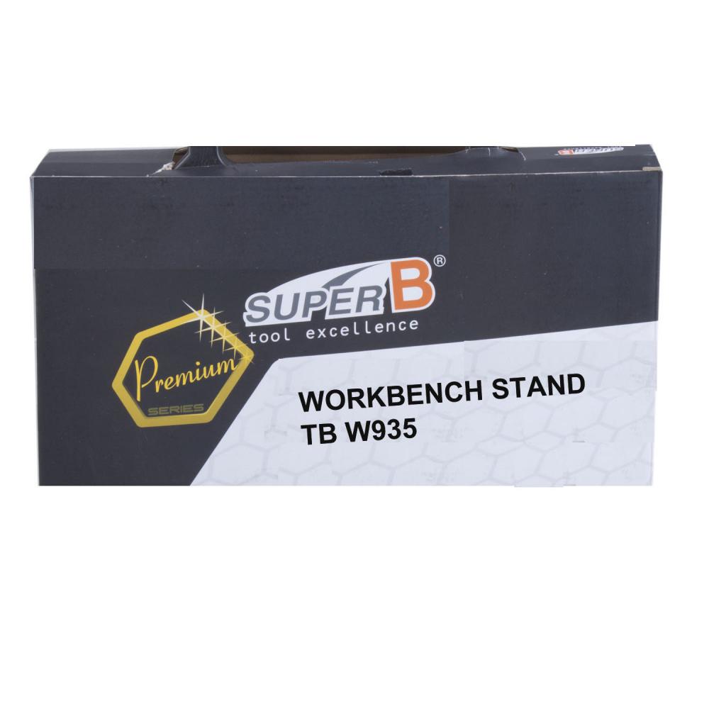 SUPER B Premium Montageständer TB-WS 35 schwarz 2in1, 360° drehbar, Schnellverschluss, bis 30 kg
