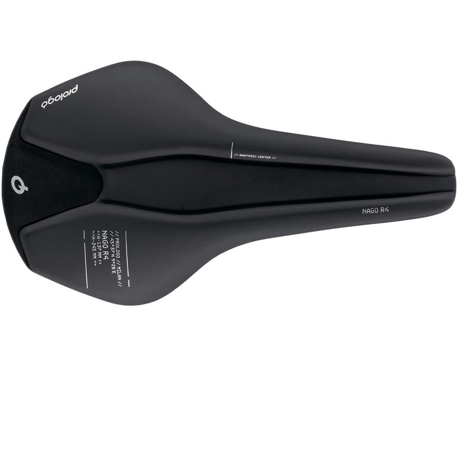 Prologo Nago R4 Fahrradsattel Hard Black 147 mm für Rennrad und Gravel.