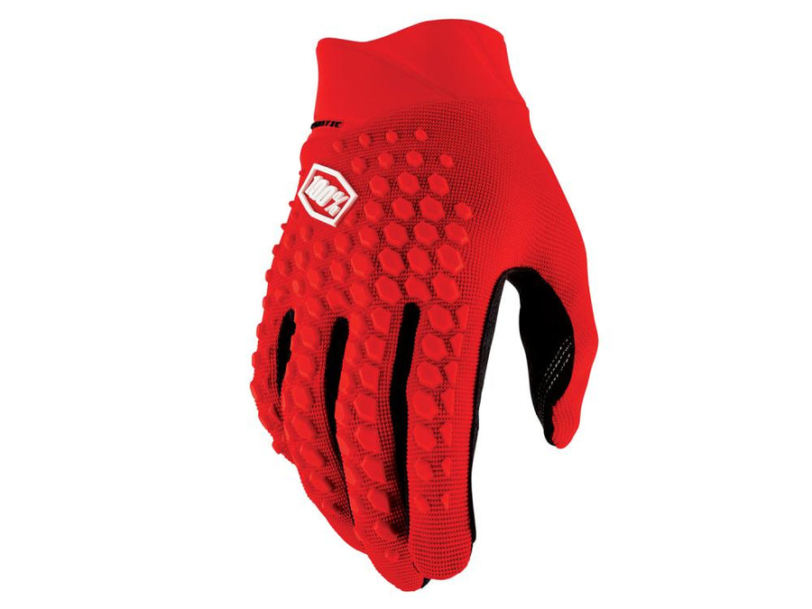 100% Geomatic Gloves XL red - vielseitiger MTB-Handschuh mit perfektem Grip
