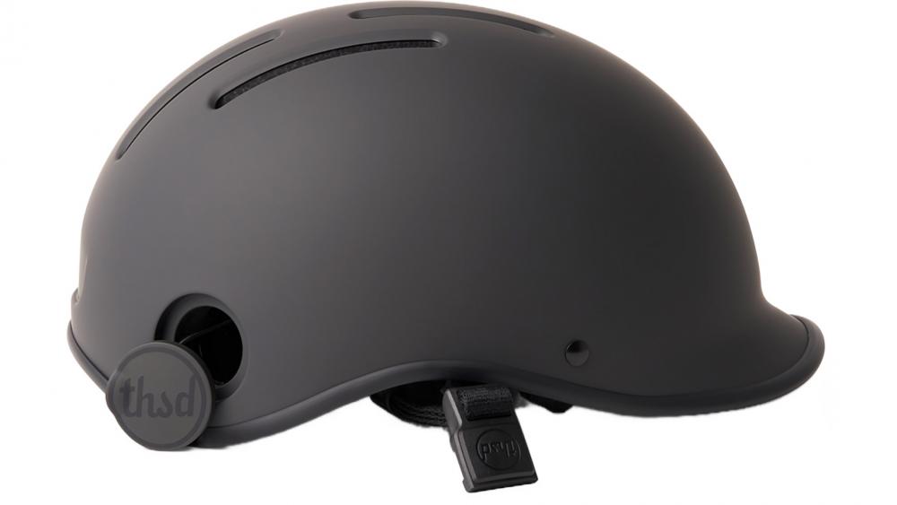 Thousand Heritage 2.0 Fahrradhelm Stealth Black S (54 - 57 cm) - stilvoller Urban-Helm mit Magnetverschluss, Belüftung, abnehmbares Visier