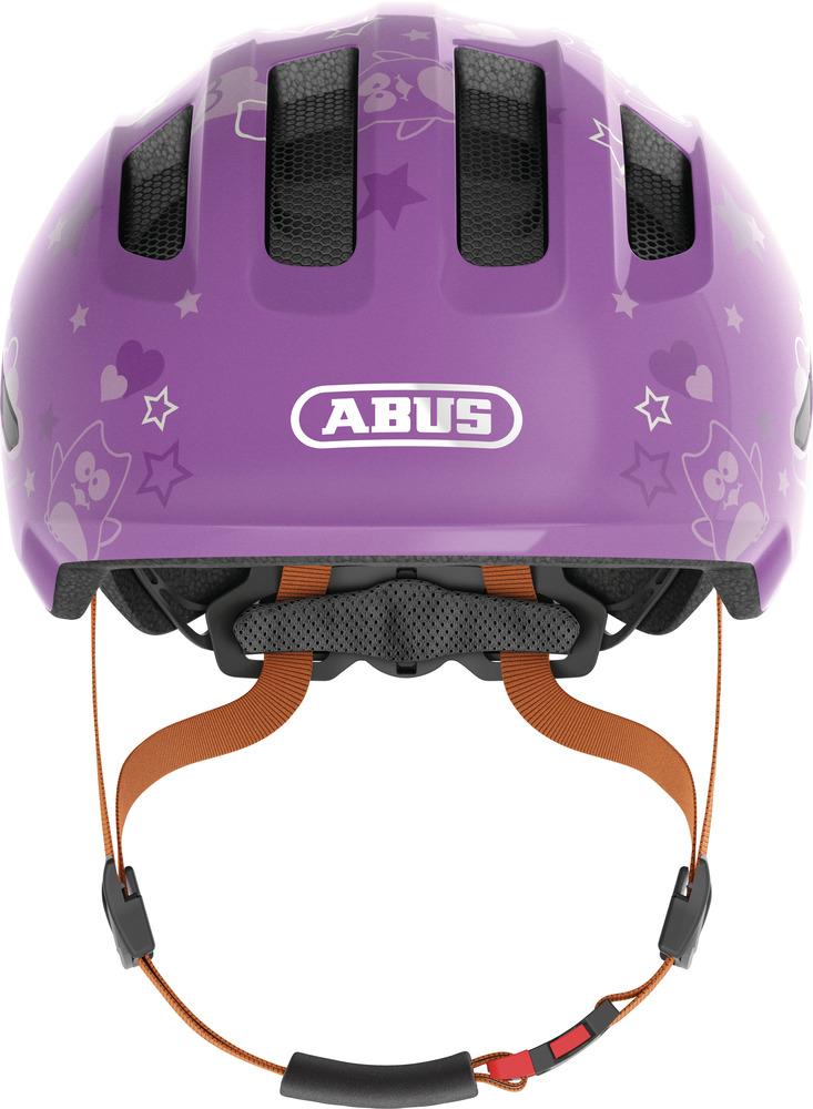 Abus Kinderhelm Smiley 3.0 purple star S 45 bis 50cm