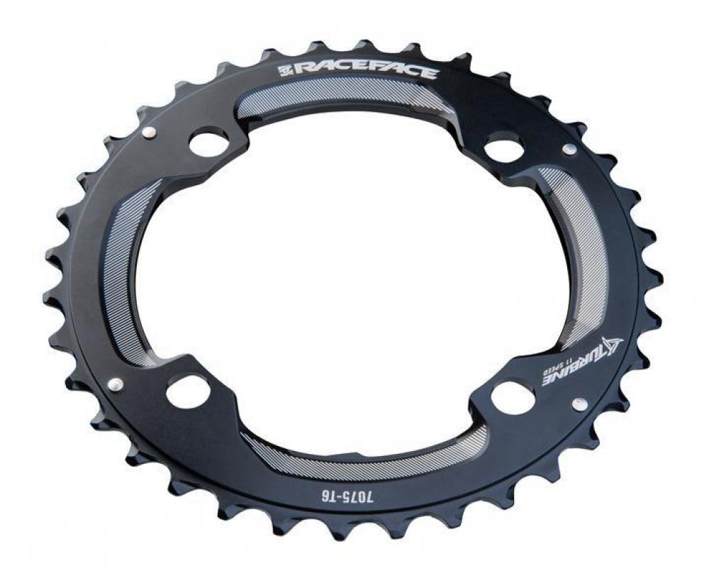 Race Face Turbine Kettenblatt, 64 BCD, 26 Z., 11-fach, schwarz - präzise Performance für moderne Antriebe