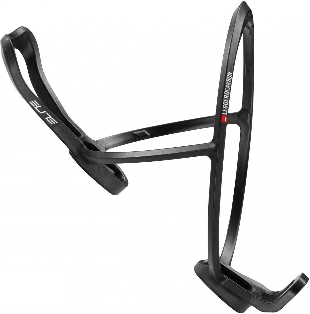 ELITE Flaschenhalter Leggero Carbon 2.5 Schwarz - ultraleichter Carbon-Flaschenhalter für Rennrad