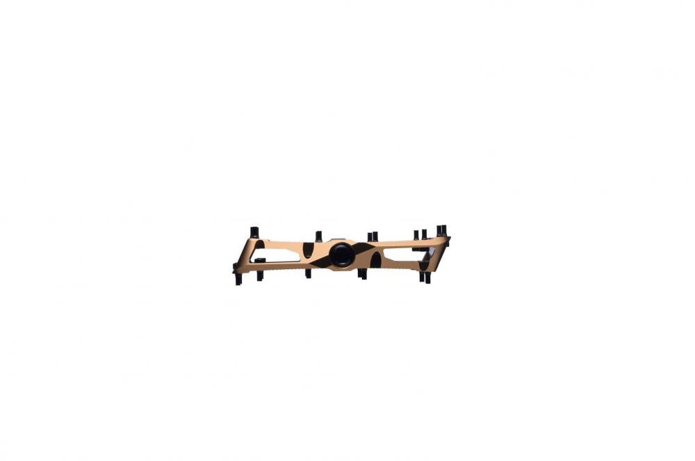 Race Face Turbine Plattform-Pedal, kash money bronze - griffiges MTB-Flatpedal für volle Kontrolle