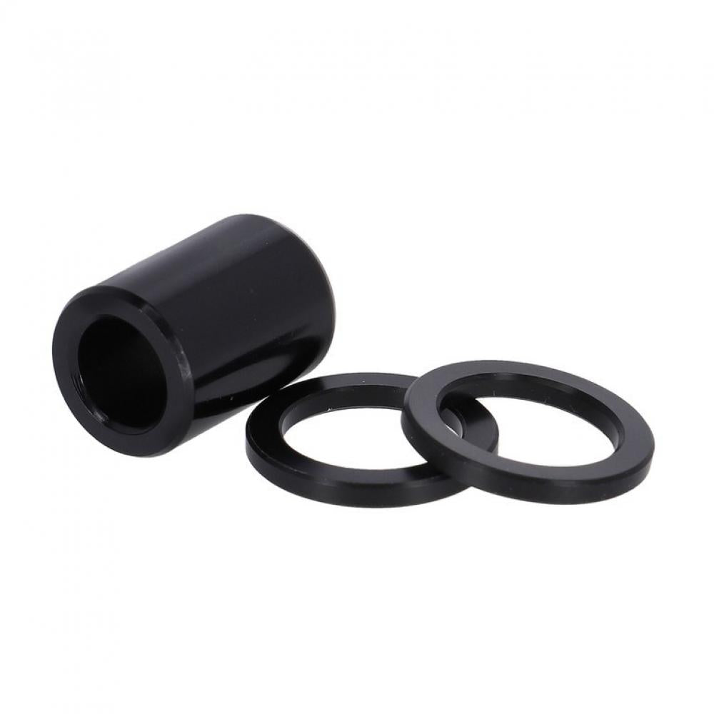 Rockshox Dämpferbefestigung Hardware 8x51.95: schwarze Hülse und zwei Distanzscheiben, 3-teilig.