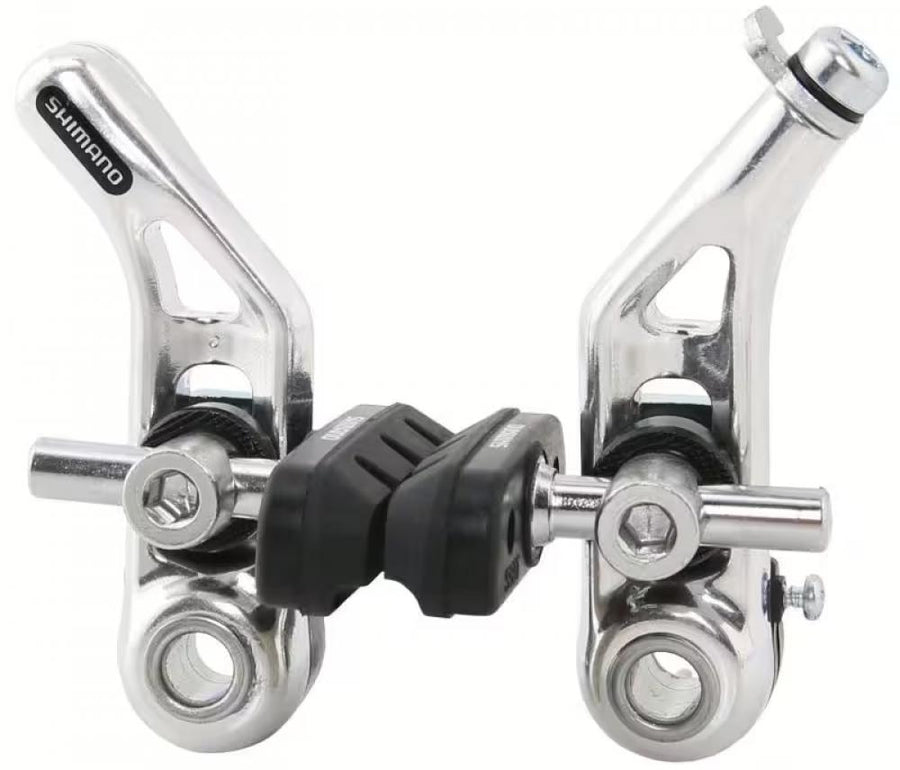 SHIMANO Altus BR-CT91 Cantileverbremse silber für Vorderrad an Trekking- und Cityrädern, zuverlässige Bremsleistung.
