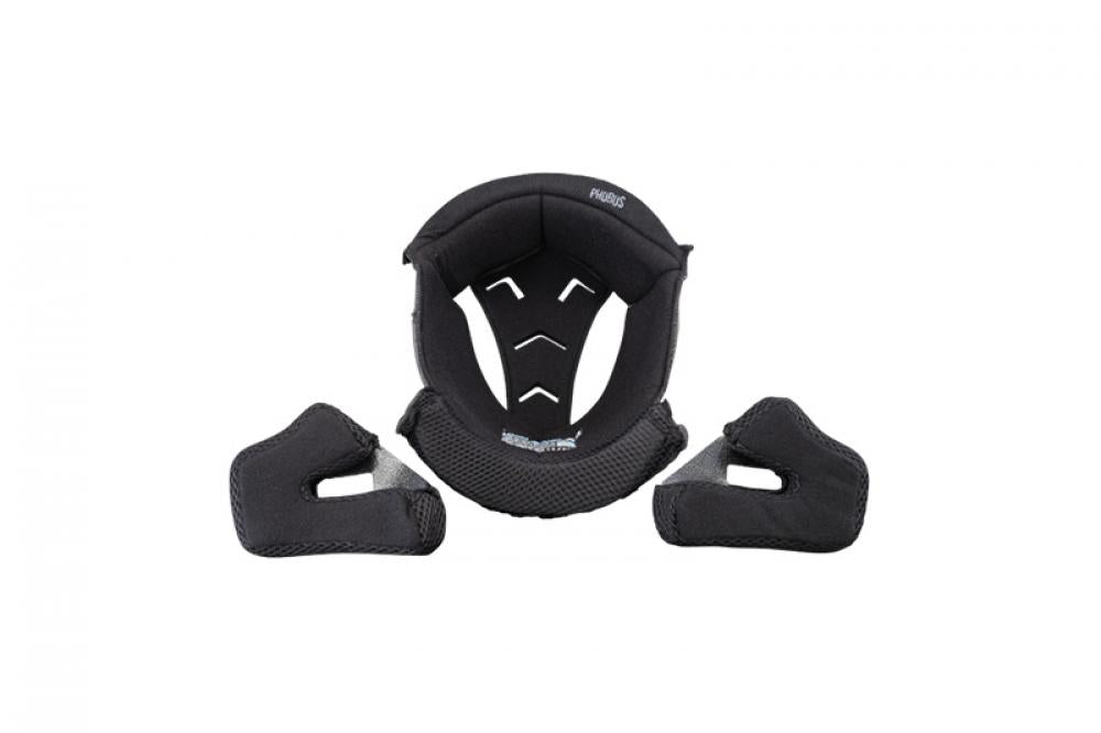 iXS Ersatz-Polsterkit Phobos schwarz L - Innenpolster-Set für iXS Phobos Helm, herausnehmbar, waschbar, atmungsaktiv & passgenau für optimalen Tragekomfort