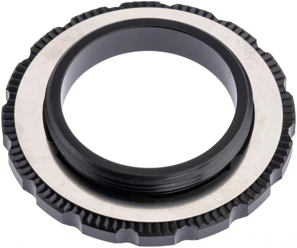 SRAM Centerlockring schwarz für sicheren Halt von Centerlock-Bremsscheiben am Fahrrad.