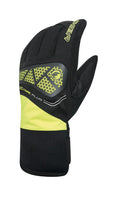 CHIBA Core Plus - wasserdichte Winter-Radhandschuhe sz/neongel, Größe 8,5