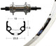 Bike-Parts Laufrad Hinterrad 28x1.75 Schraubkranz 6-7 fach silber 36-Loch Ryde Zac 19 silber Nirosta-Speichen