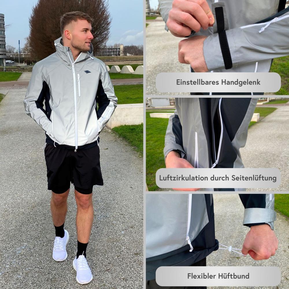 Valkental Herrenjacke Softshell L grau