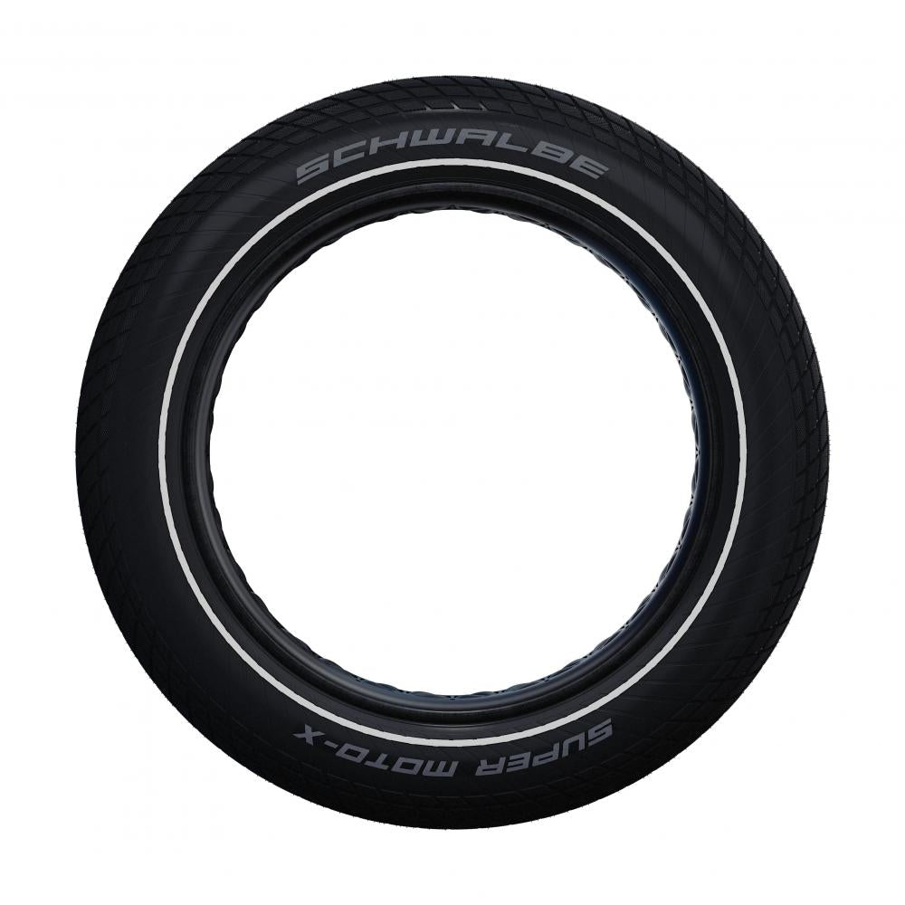 Schwalbe 1x Reifen Set Super Moto-X 20x4.00\" (100-406) + 1x Fahrradschlauch Nr. 7XXL 20\" AV40