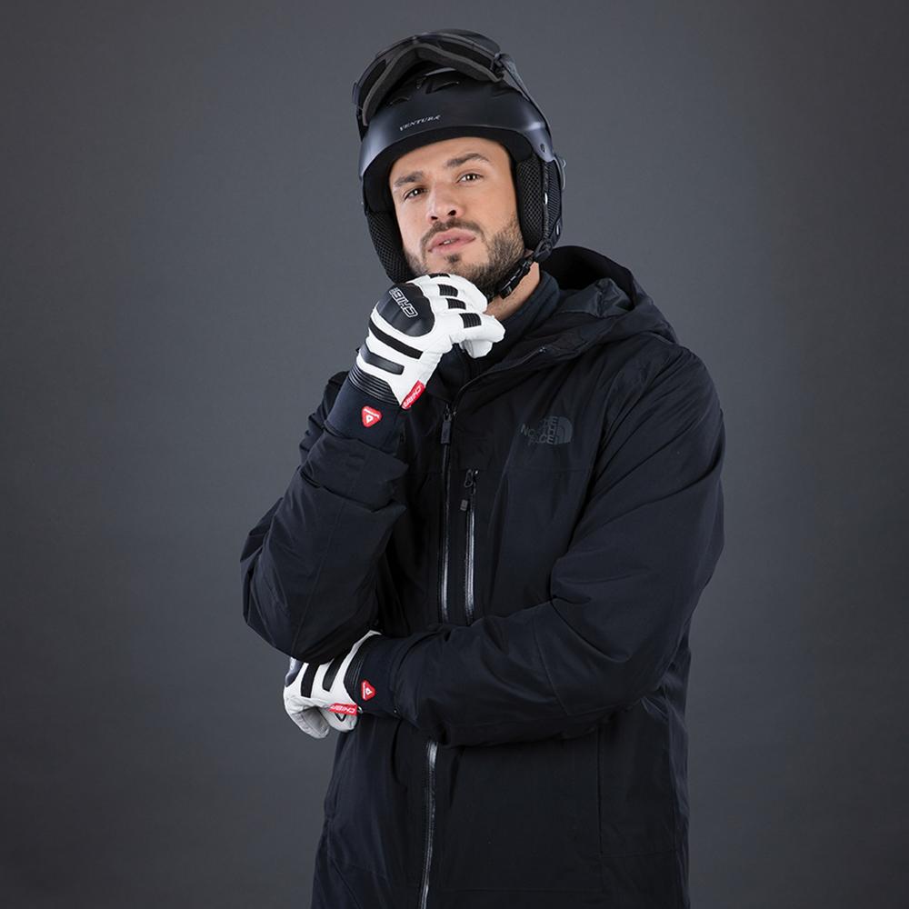 CHIBA Super Race - wasserdichte Winter-Radhandschuhe, Größe 10, weiß