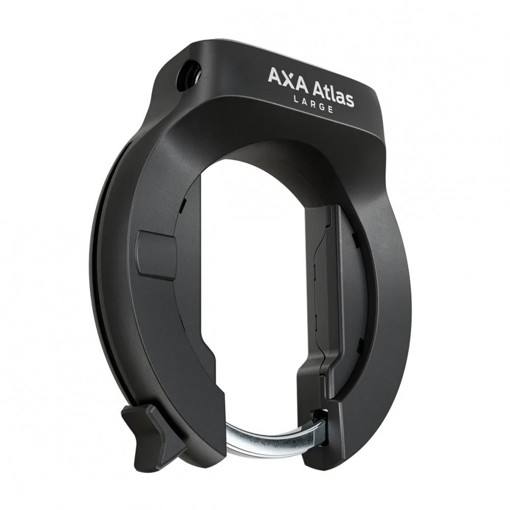 AXA Atlas Large Rahmenschloss in Schwarz für Fahrräder, hohe Sicherheit.