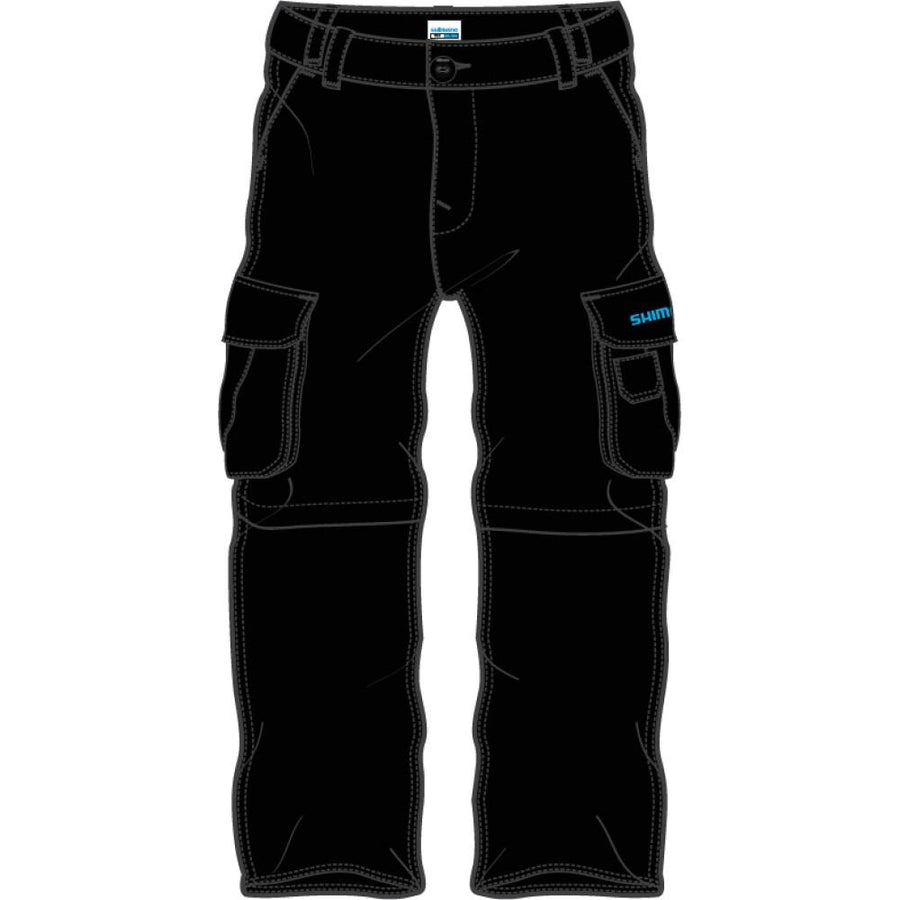 SHIMANO SHIMANO WORKSHOP ZIP PANTS Hose BLACK XXL 65% PES 35% COTTON