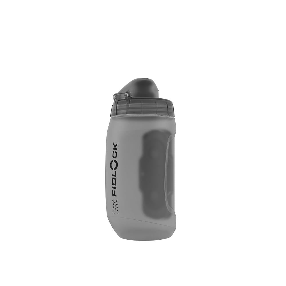 Fidlock TWIST Bottle 450 ml mit Bike Base  kompakte, magnet-mechanische Trinkflasche für enge Fahrradrahmen, BPA-frei, spülmaschinengeeignet, inklusive Staubschutzkappe