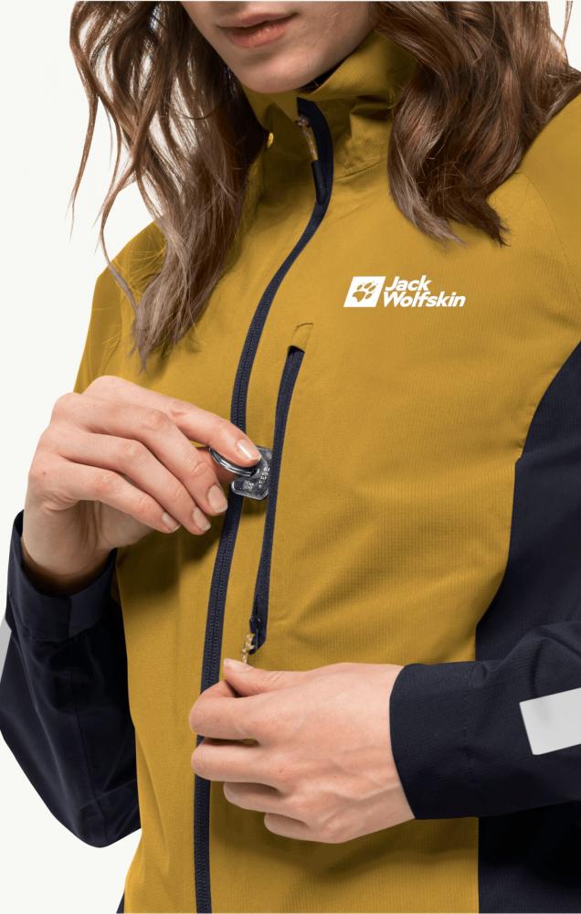Jack Wolfskin Morobbia 2.5L Jkt W Texapore Regenjacke Golden Spice Größe M