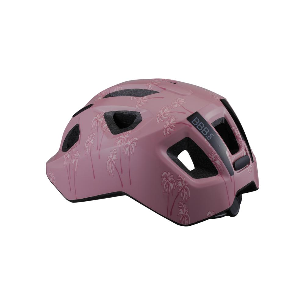 BBB Cycling BBB helm Hero M (52-56cm) M pink palmtrees - sicherer Kinder-Fahrradhelm mit Top-Belüftung