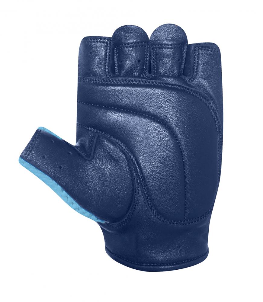 CHIBA Pure Nature - Radhandschuhe L türkis/marine, Retro-Design, Naturmaterialien