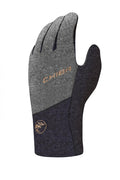 CHIBA All Natural Glove Warm - wasserdichte Merino-Leder Radhandschuhe dunkelgrau M