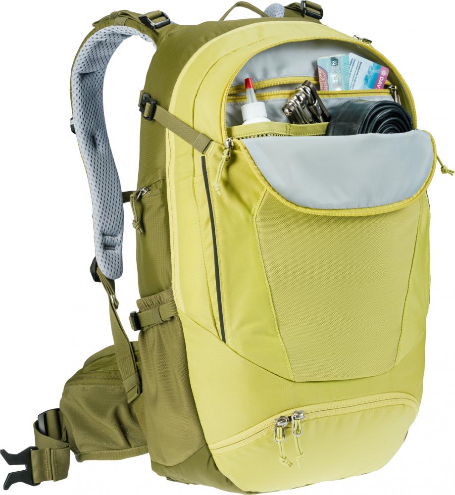 Deuter Trans Alpine 24 Fahrradrucksack 24L Grün - Kompakter Tourenrucksack für Mountainbike-Tagestouren