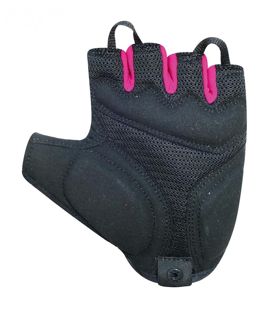 CHIBA Lady Gel Premium III - Radhandschuhe Damen L schwarz/pink, Gelpolster & atmungsaktiv