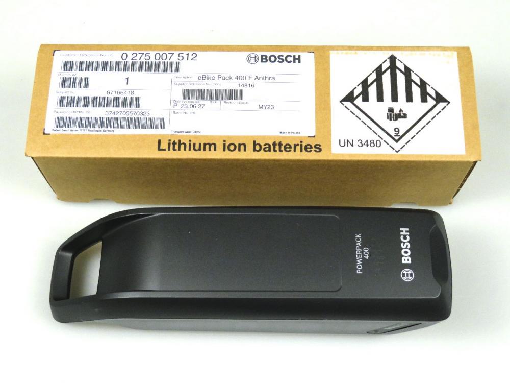 Bosch PowerPack 400 Frame anthrazit (BBS265) - leistungsstarker E?Bike-Rahmenakku