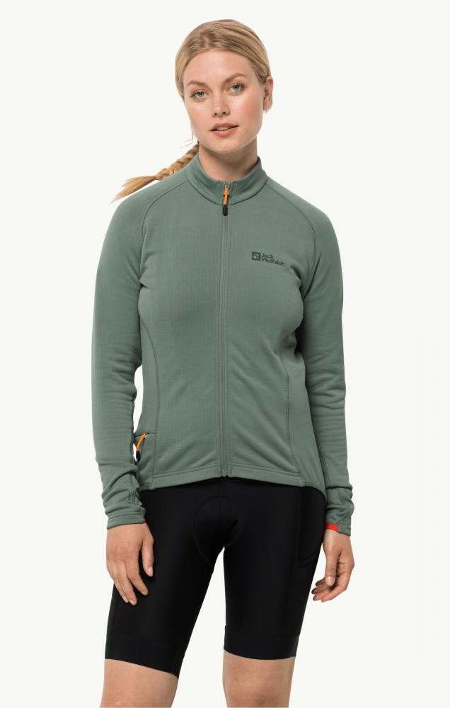 Jack Wolfskin Morobbia FZ Light W Fleece Jacke Picnic Green Größe M