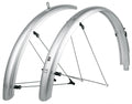 SKS Bluemels Basic 28 Schutzblech-Set - 65 mm silber robuste Sandwichkonstruktion ASR-Sicherheitssystem für 27 5-29 Räder Reifenbreite 54-61 mm