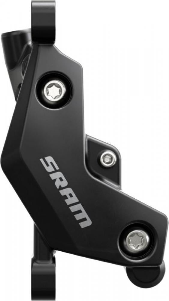 SRAM DB4 Scheibenbremse vorne in Schwarz mit Stealth-Design und Torx-Schrauben.
