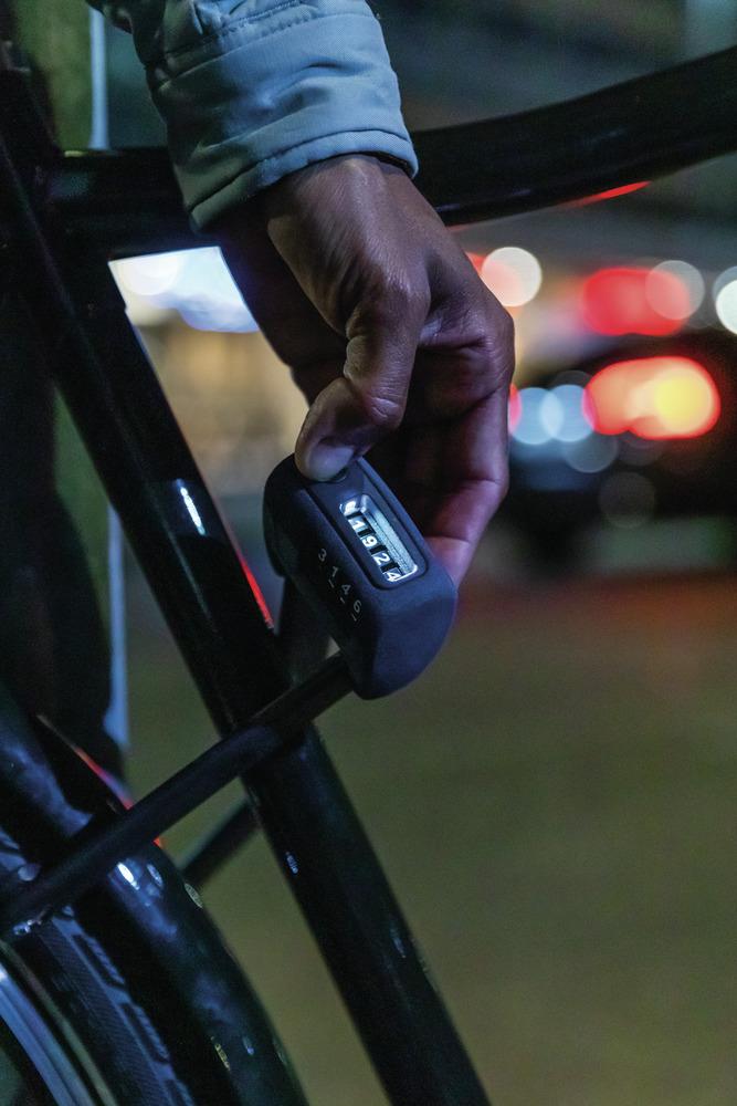 Abus, Schlösser, Faltschlösser, BORDO Combo, 6000C/90 LED BK SH