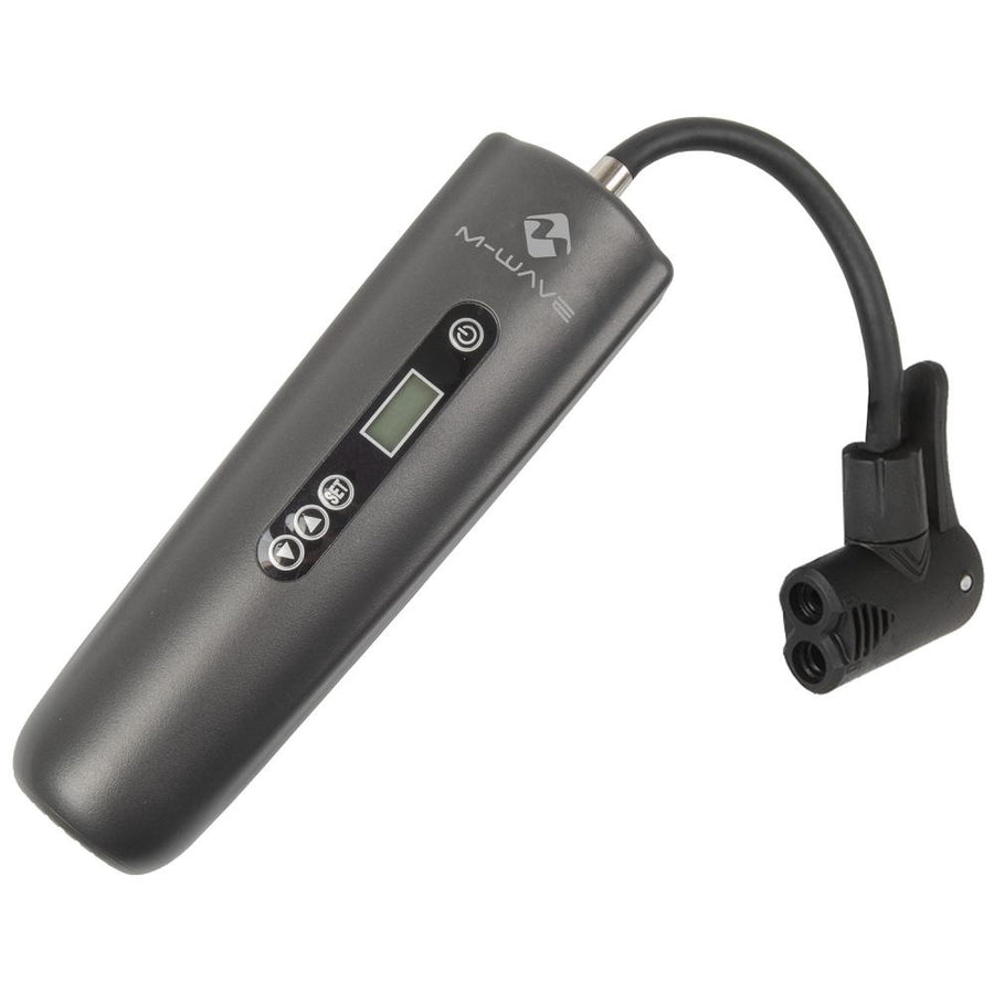 M-Wave Elumatik USB 2 Elektrische Akku-Minipumpe 10,3 bar, digital, AV/DV/FV, inkl. Adapter & Box