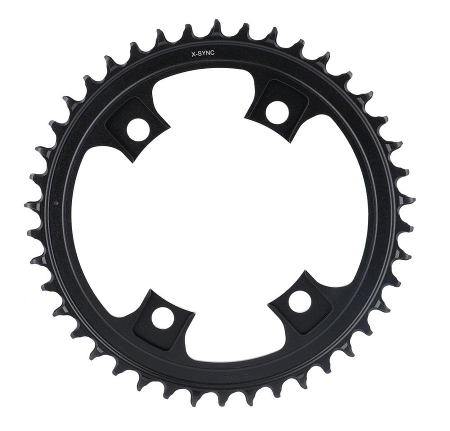Schwarzes SRAM X-Sync 12-fach 38T Kettenblatt für präzisen Rennrad-Antrieb.