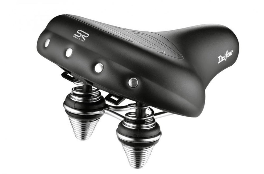 Selle Royal Drifter Strengtex Fahrradsattel schwarz Unisex gefedert 270x245mm für entspanntes Fahren.