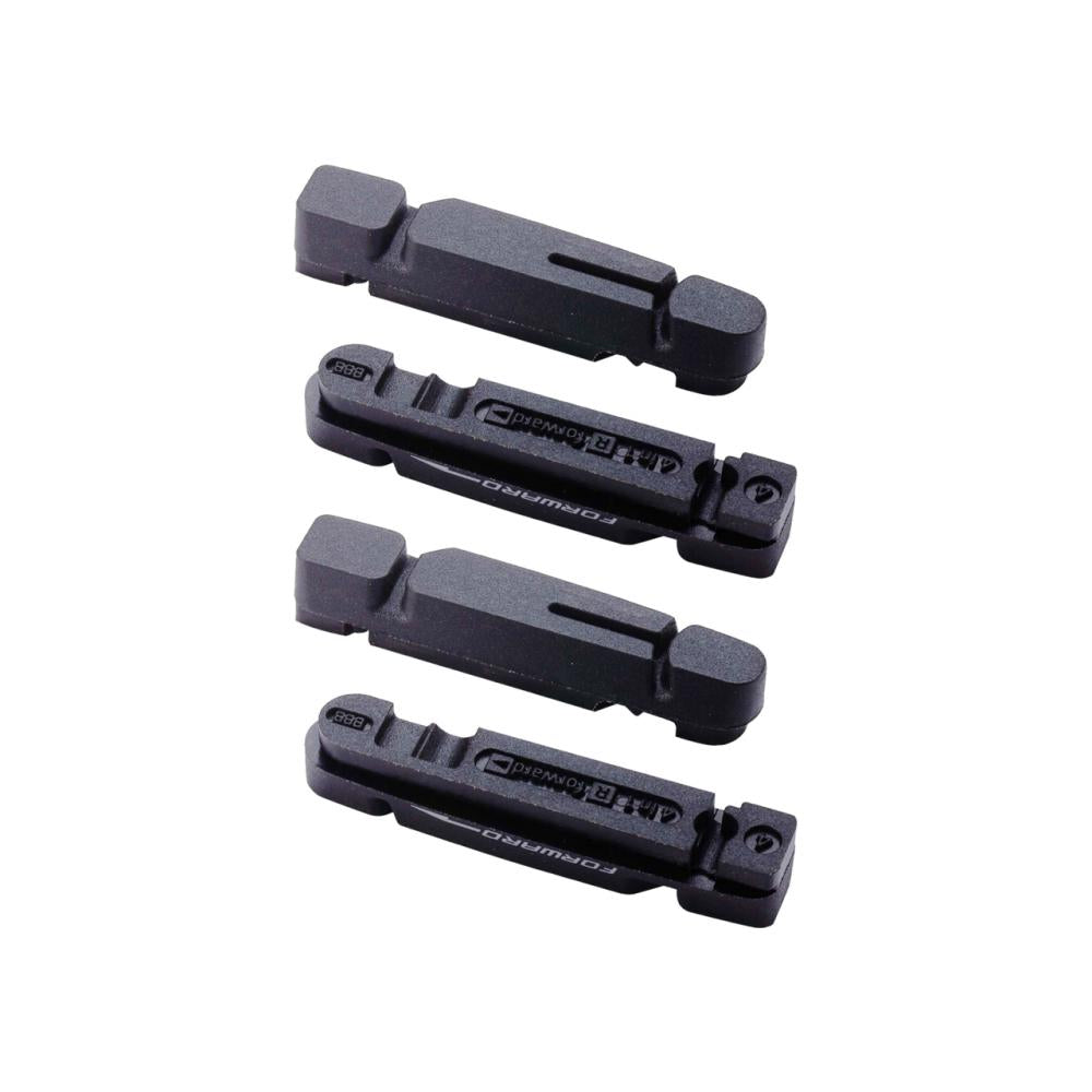 BBB Cycling Bremsschuhe TechStop cartridge 4 in 1 Standard schwarz - starke Bremsleistung bei jedem Wetter