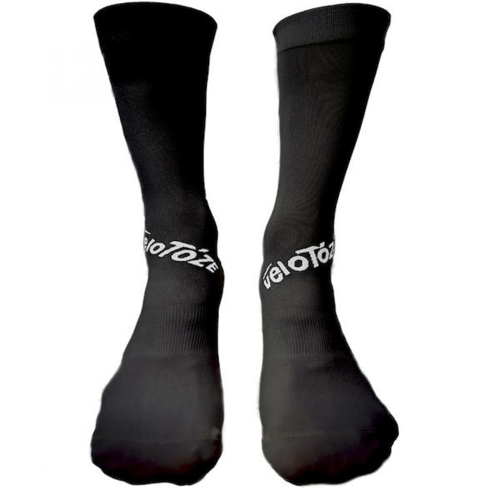 VeloToze Socken Leightweight schwarz L/XL (43/47) - extrem leichte Radsocken für maximale Performance